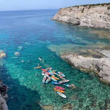 Escursione in SUP a Cala Sapone, Sant'Antioco